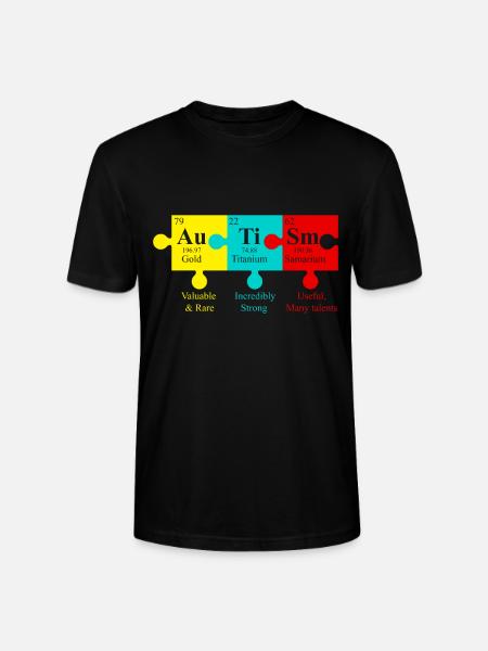 AUTISME SPRUCH World Autisme Day Gave - Stanley Stella CRAFTER unisex økologisk-T-shirt - sort