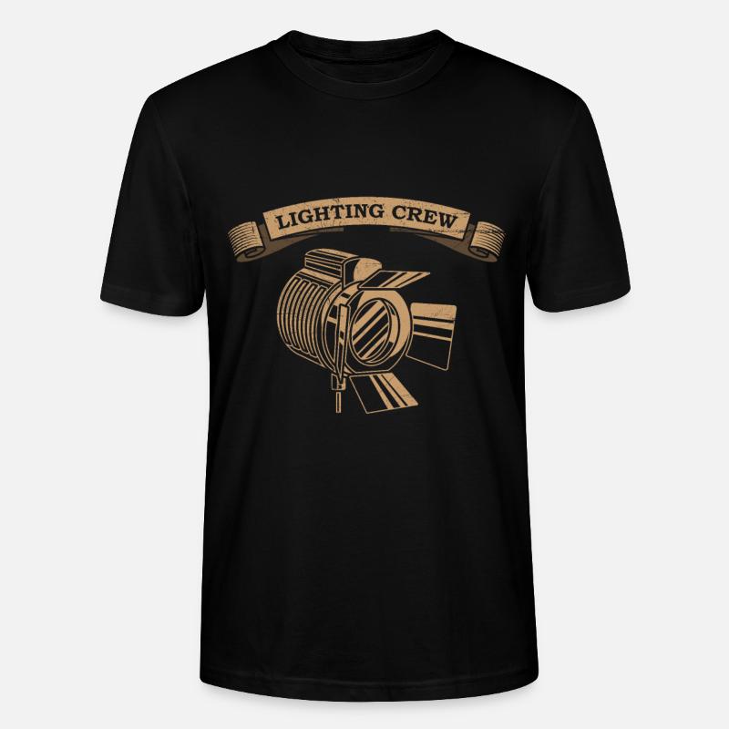 LIGHTING CREW Lichttechniker - Stanley/Stella Unisex Bio-T-Shirt CRAFTER - Schwarz