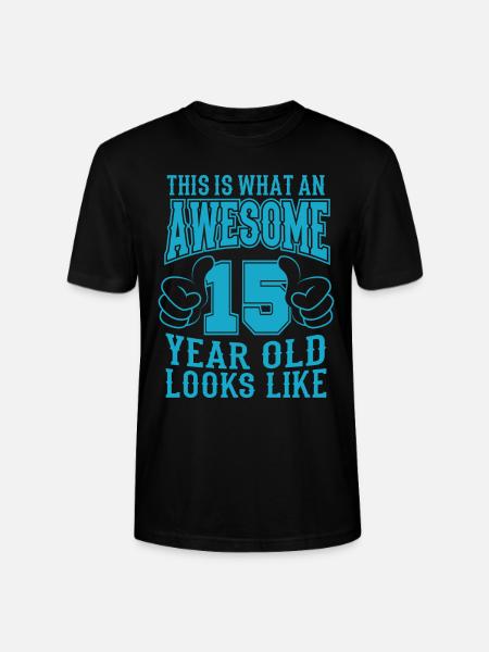 IK BEN 15 JAAR 15 jarige jongens 15 jaar - Stanley/Stella Uniseks bio-T-shirt CRAFTER - zwart