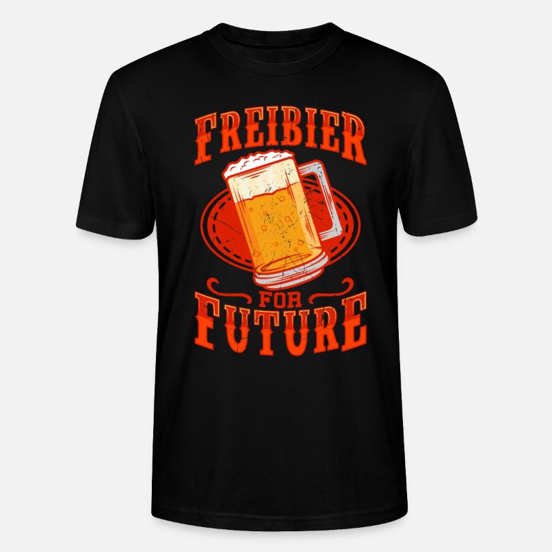 Biertrinker Freibier For Future - Stanley/Stella Unisex Bio-T-Shirt CRAFTER - Schwarz
