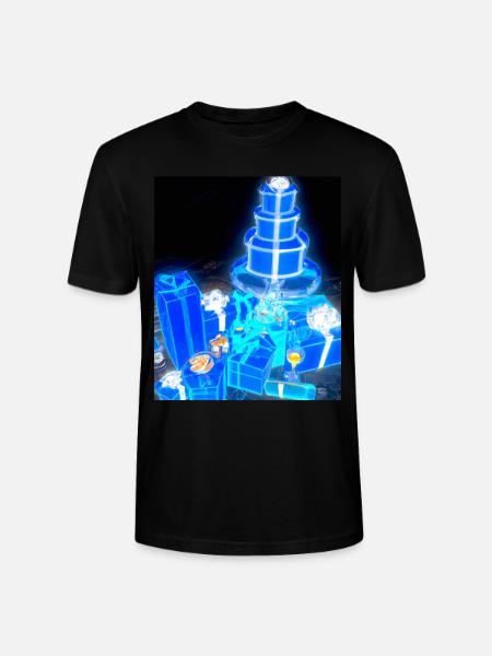 Christmas Christmas Tree Schematic Blueprint - Stanley/Stella CRAFTER Unisex Organic T-Shirt - black