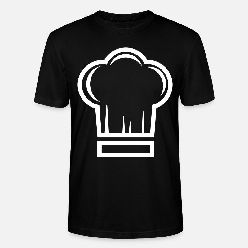 Cuisinier au chapeau de chef - T-shirt bio CRAFTER Stanley Stella Unisexe - noir