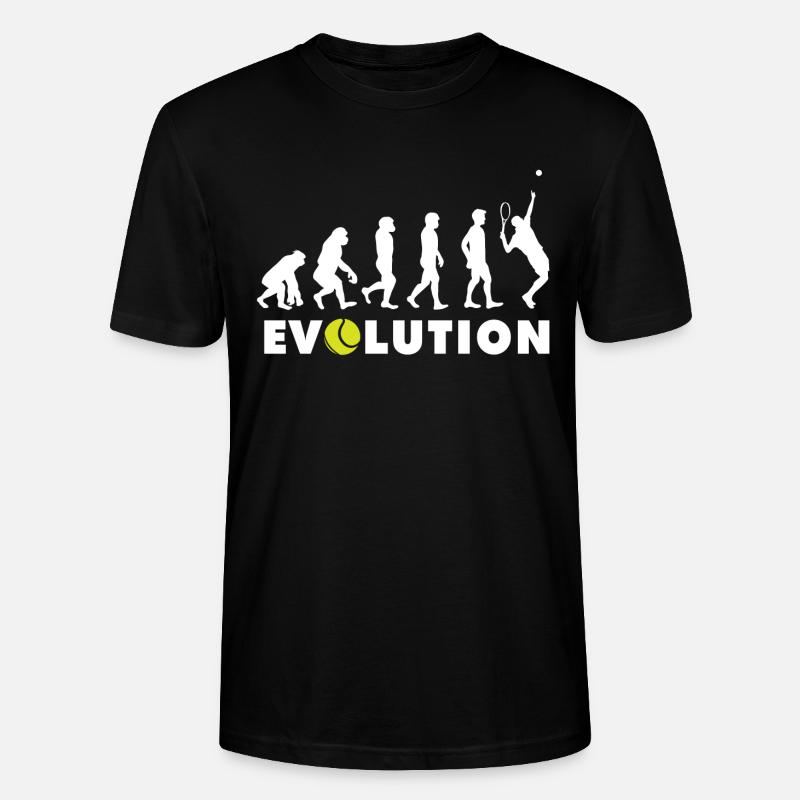 Tennis Evolution - Stanley/Stella Unisex Bio-T-Shirt CRAFTER - Schwarz