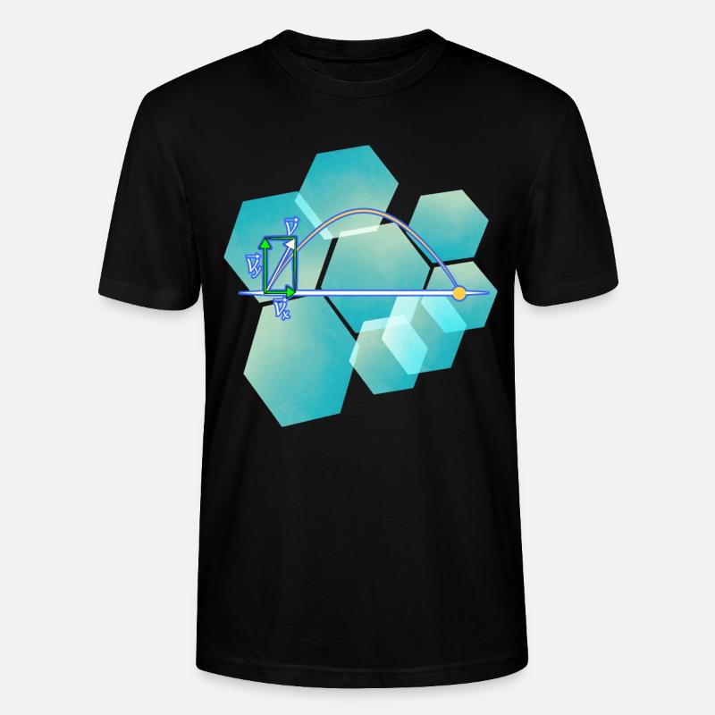 Physik Wurfparabel - Stanley/Stella Unisex Bio-T-Shirt CRAFTER - Schwarz