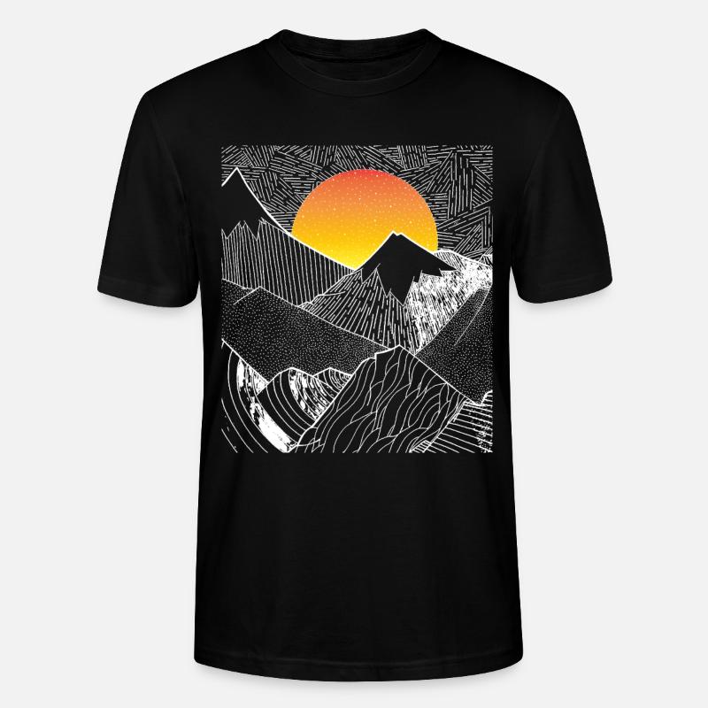 Berg - Stanley/Stella Unisex Bio-T-Shirt CRAFTER - Schwarz