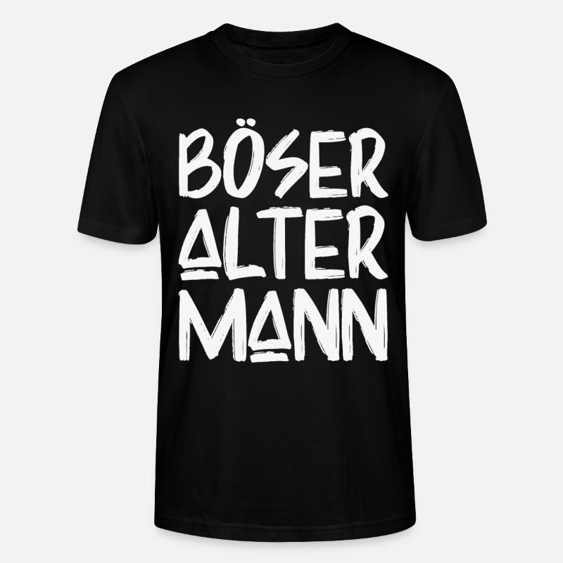 Böser Alter Mann - Stanley/Stella Unisex Bio-T-Shirt CRAFTER - Schwarz