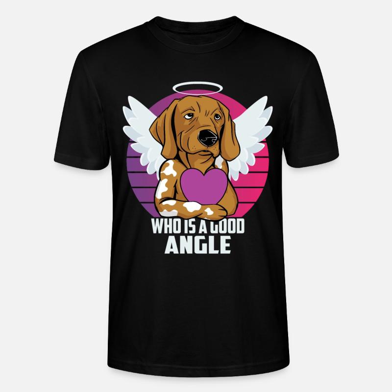 Engel Hund - Stanley/Stella Unisex Bio-T-Shirt CRAFTER - Schwarz