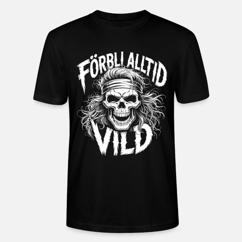 Wild Side Skull - Stanley/Stella Unisex Bio-T-Shirt CRAFTER - Schwarz