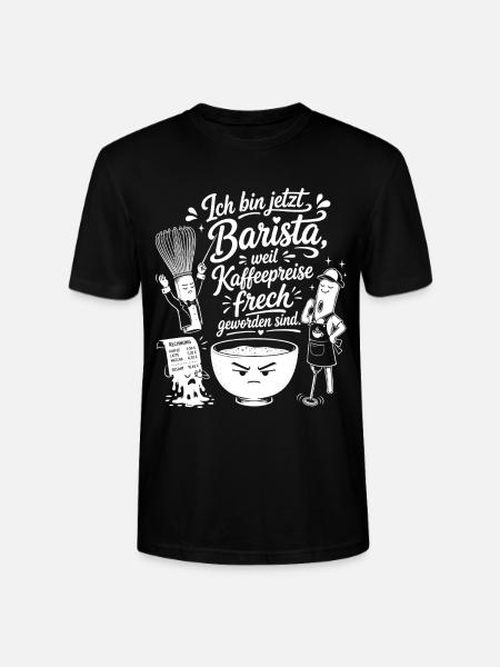 Barista wegen frecher Kaffeepreise - Stanley/Stella Unisex Bio-T-Shirt CRAFTER - Schwarz