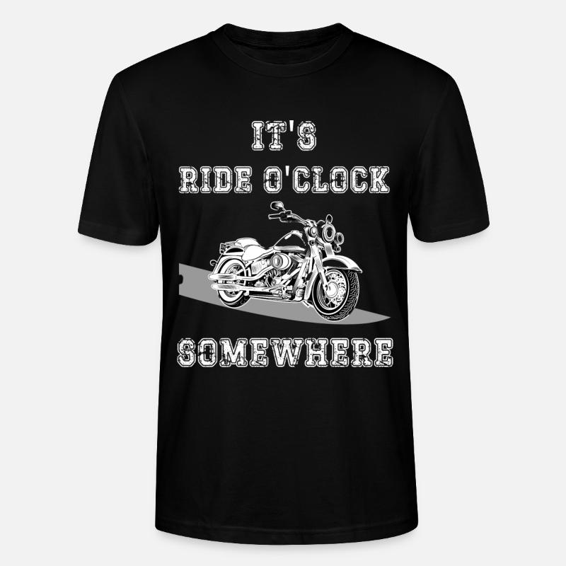 it's ride o'clock somewhere - T-shirt bio CRAFTER Stanley Stella Unisexe - noir