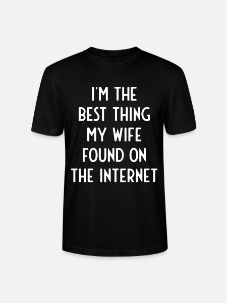 Couple Dating Online Husband Spouse - Stanley/Stella CRAFTER Unisex Organic T-Shirt - black