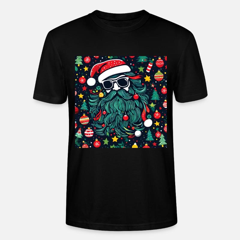 Weihnachtsmann - Stanley/Stella Unisex Bio-T-Shirt CRAFTER - Schwarz