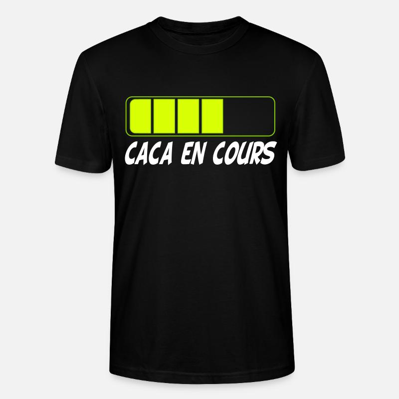 Caca en cours - Stanley/Stella Unisex Bio-T-Shirt CRAFTER - Schwarz