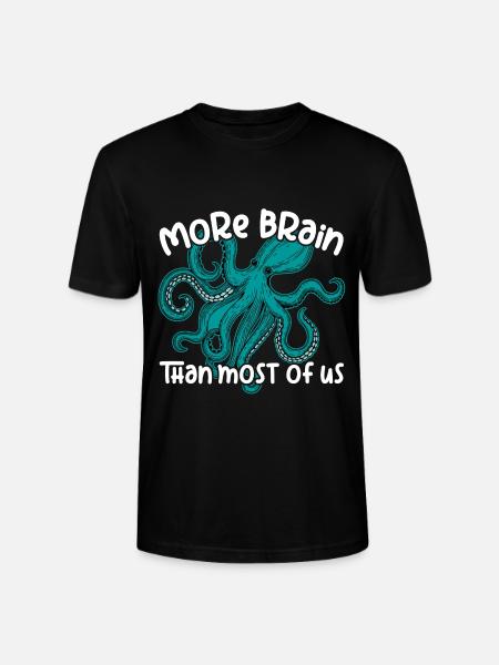 Smart Octopuses - Big Octopu - Stanley/Stella CRAFTER Unisex Organic T-Shirt - black