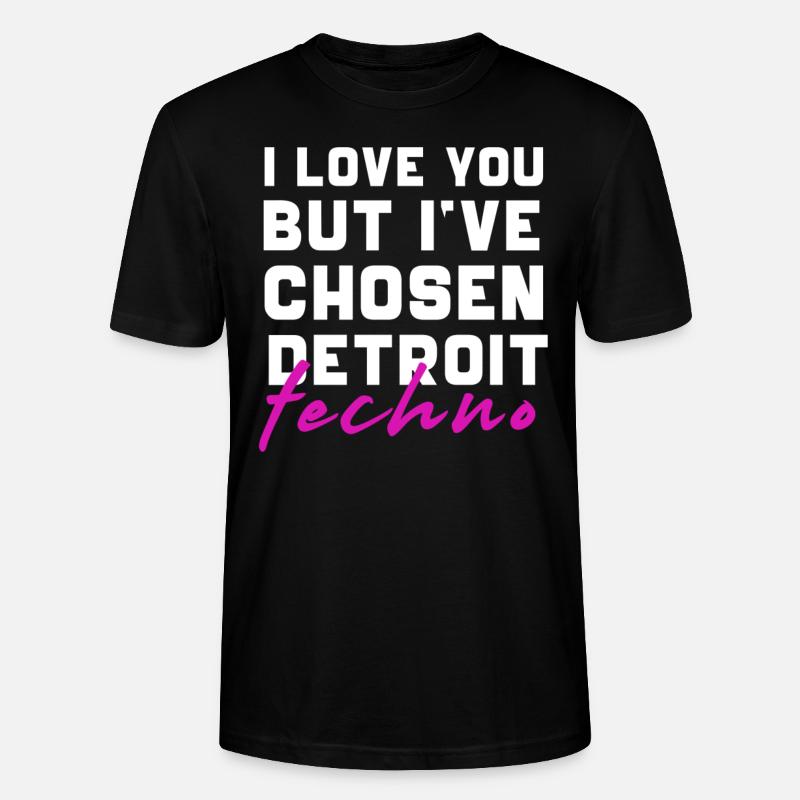 Detroit Techno - Stanley/Stella Unisex Bio-T-Shirt CRAFTER - Schwarz