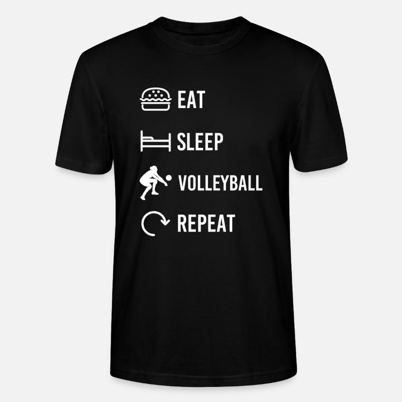 Volley-ball Cycel - T-shirt bio CRAFTER Stanley Stella Unisexe - noir