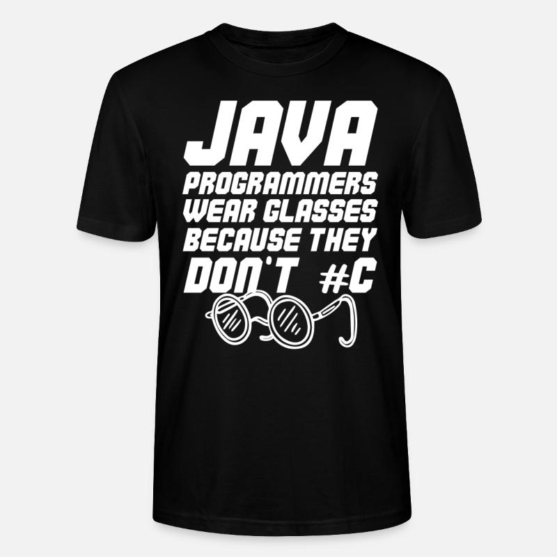 Programmeur Java sympa - T-shirt bio CRAFTER Stanley Stella Unisexe - noir
