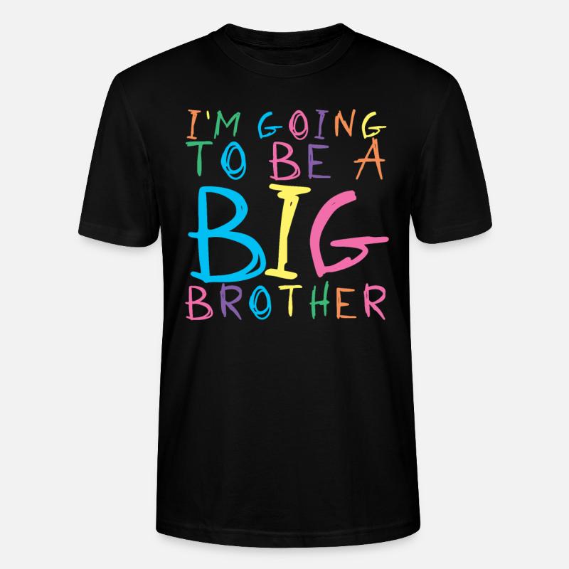 Stolzer großer Bruder - Stanley/Stella Unisex Bio-T-Shirt CRAFTER - Schwarz