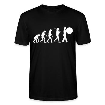 Fanfare de la grosse caisse Evolution - T-shirt bio CRAFTER Stanley Stella Unisexe - noir - Devant - Alina (178cm) & Michal (187cm)