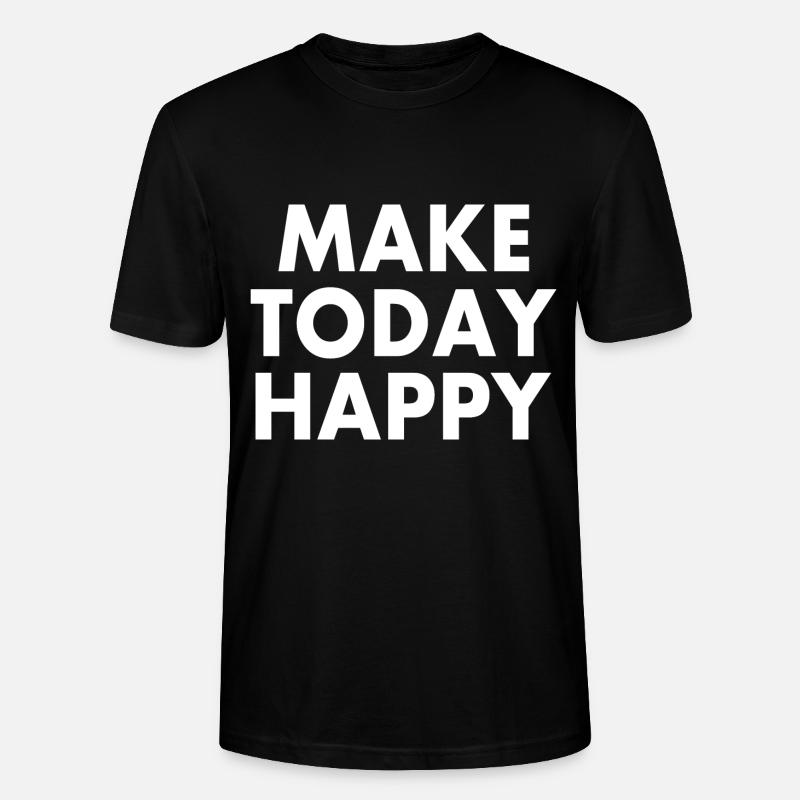 Make today happy - Stanley/Stella Unisex Bio-T-Shirt CRAFTER - Schwarz