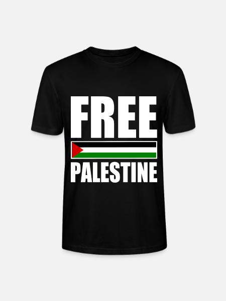 Free palestine - Stanley/Stella CRAFTER Unisex Organic T-Shirt - black