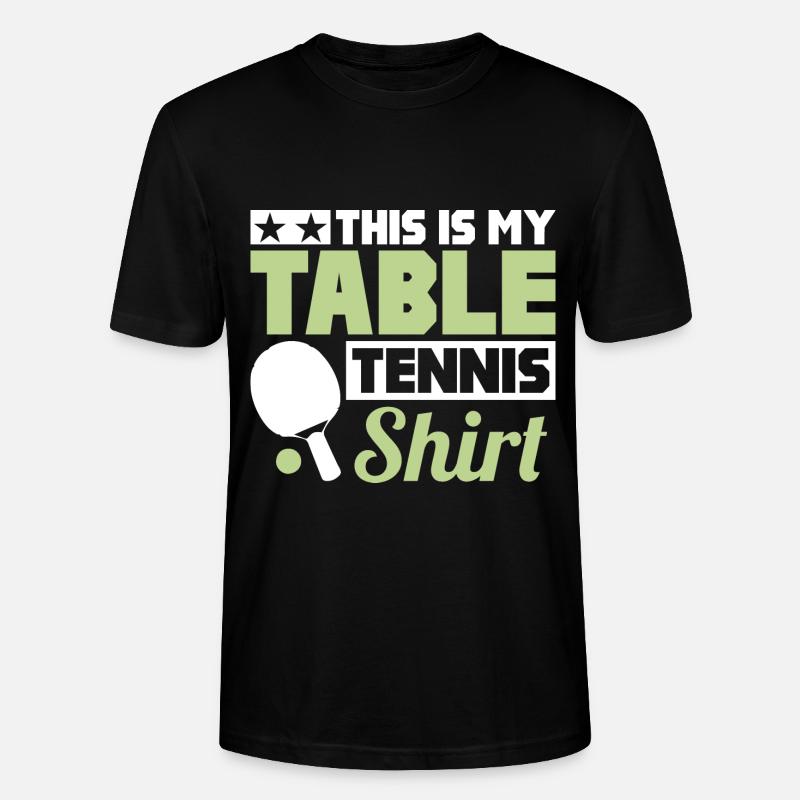 C’est mon tennis de table - T-shirt bio CRAFTER Stanley Stella Unisexe - noir