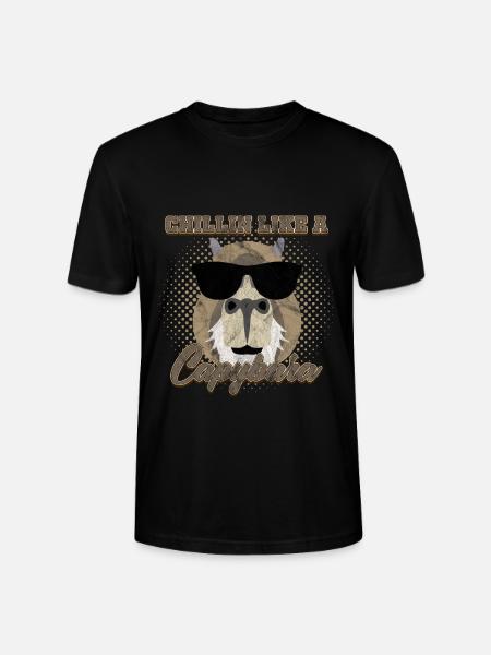 Chillin like a Capybara - Stanley/Stella CRAFTER Unisex Organic T-Shirt - black