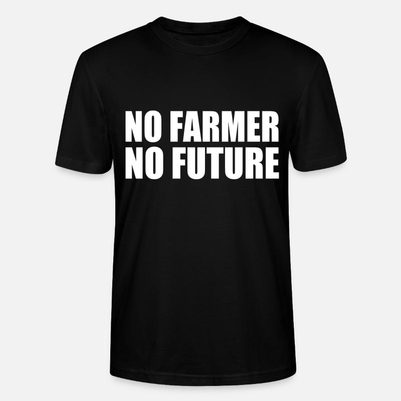 no farmer no future - Stanley/Stella Unisex Bio-T-Shirt CRAFTER - Schwarz