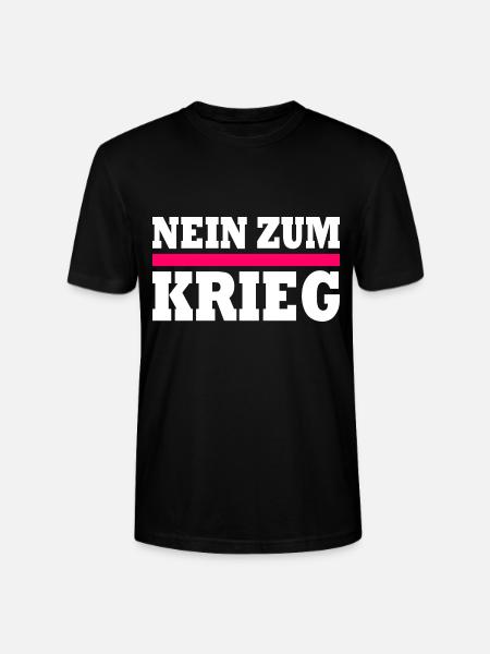 Nein zum krieg - Stanley/Stella Unisex Bio-T-Shirt CRAFTER - Schwarz