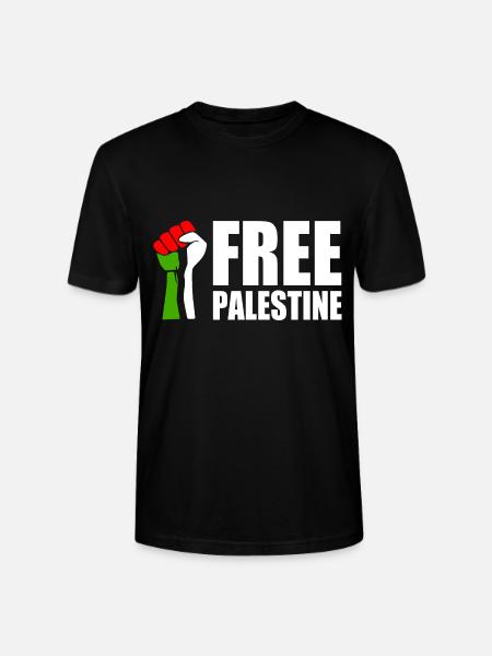 Free palestine - Stanley/Stella CRAFTER Unisex Organic T-Shirt - black