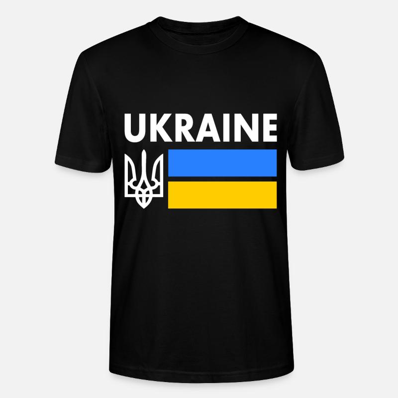 Ukraine - Stanley/Stella Unisex Bio-T-Shirt CRAFTER - Schwarz