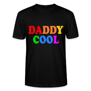 Daddy cool - Stanley/Stella Unisex Bio-T-Shirt CRAFTER - Schwarz - Vorne - Alina (178cm) & Michal (187cm)