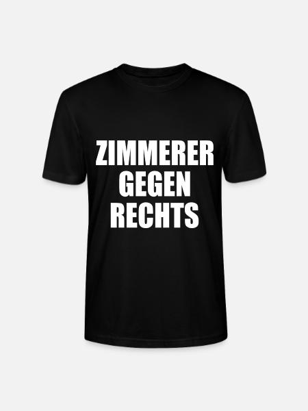 Zimmerer gegen rechts - Stanley/Stella Unisex Bio-T-Shirt CRAFTER - Schwarz