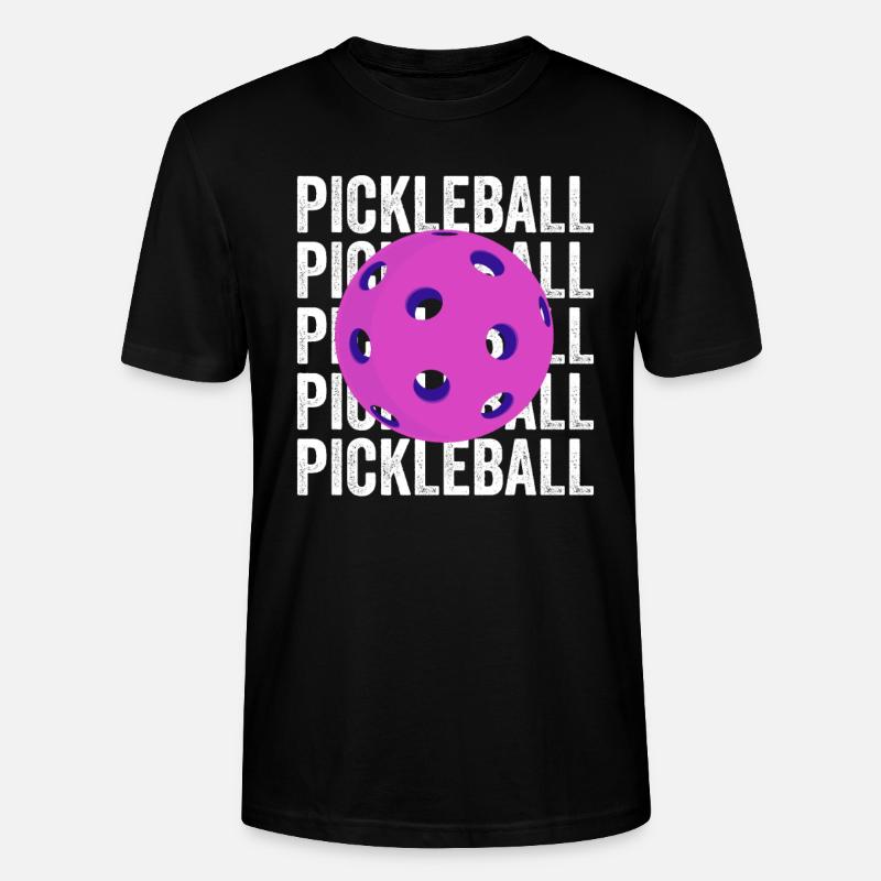 Pickleball - Pickleballdesign - T-shirt bio CRAFTER Stanley Stella Unisexe - noir
