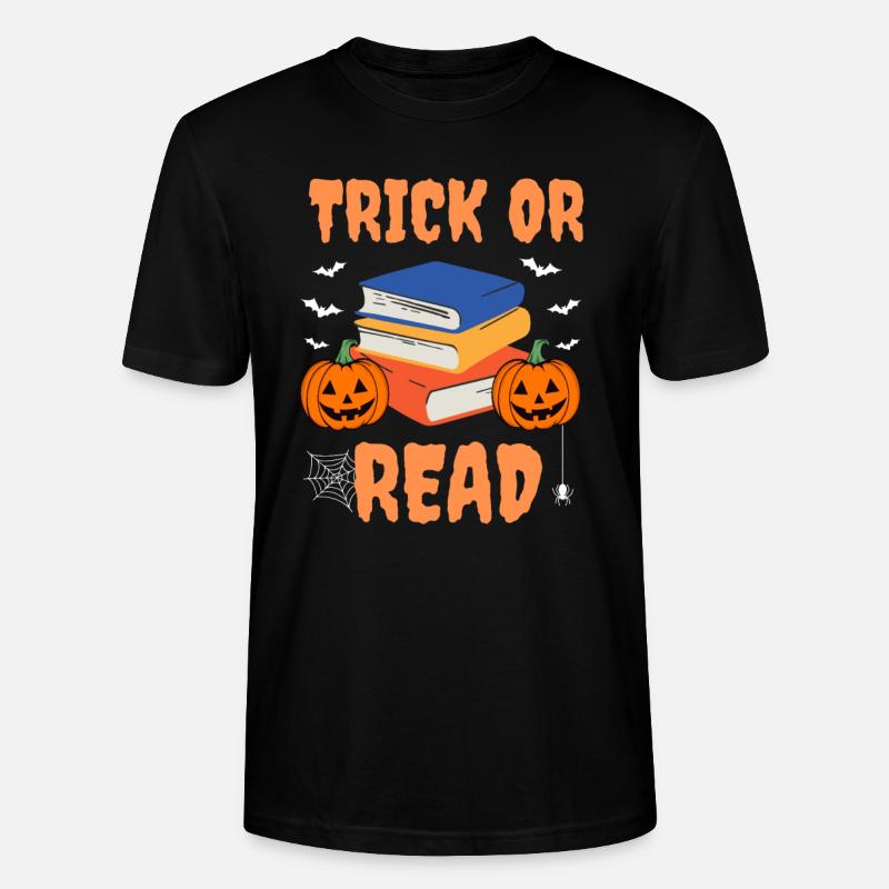 Trick Or Read - Stanley/Stella Unisex Bio-T-Shirt CRAFTER - Schwarz