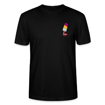 Ice holder - Stanley/Stella Unisex Bio-T-Shirt CRAFTER - Schwarz - Vorne - Alina (178cm) & Michal (187cm)