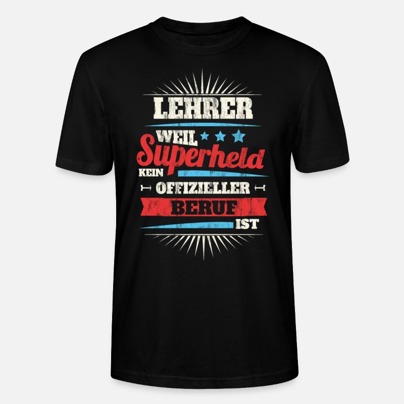 lehrer - Stanley/Stella Unisex Bio-T-Shirt CRAFTER - Schwarz