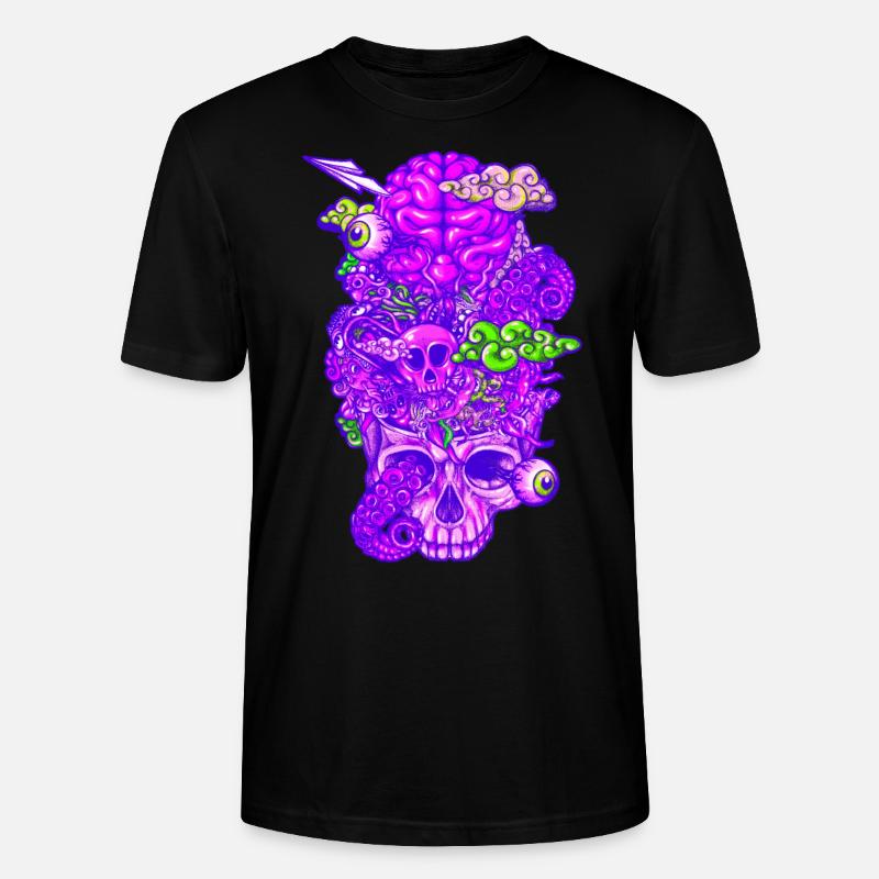 Brain Doodle Strong - Stanley/Stella Unisex Bio-T-Shirt CRAFTER - Schwarz