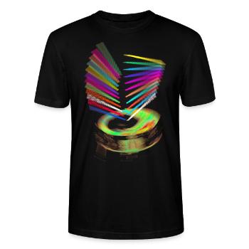 Schlagzeug - Snare Drum Slow Motion - Stanley/Stella Unisex Bio-T-Shirt CRAFTER - Schwarz - Vorne - Alina (178cm) & Michal (187cm)
