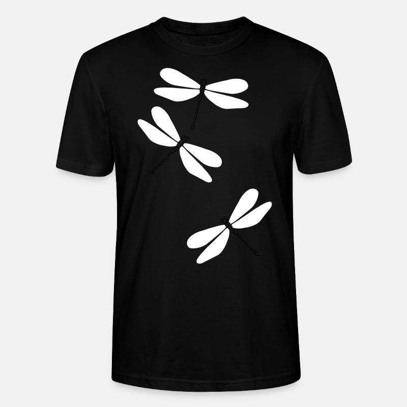 Libellen beu5 - Stanley/Stella Unisex Bio-T-Shirt CRAFTER - Schwarz