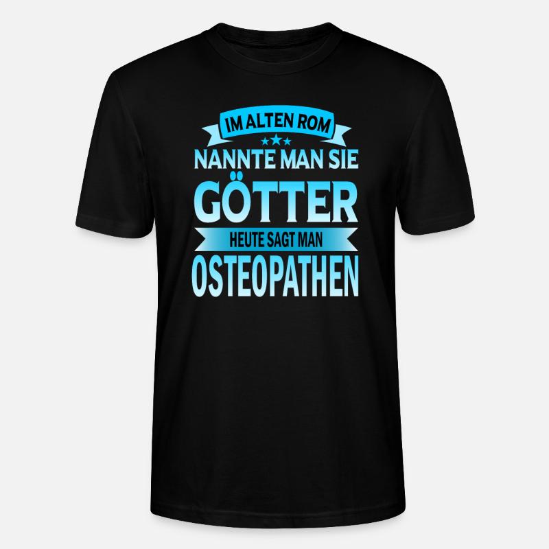 Osteopath Osteapathen Chiropraktiker Beruf Spruch - Stanley/Stella Unisex Bio-T-Shirt CRAFTER - Schwarz