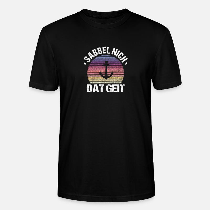 Sabbel nich dat geit - Stanley/Stella Unisex Bio-T-Shirt CRAFTER - Schwarz