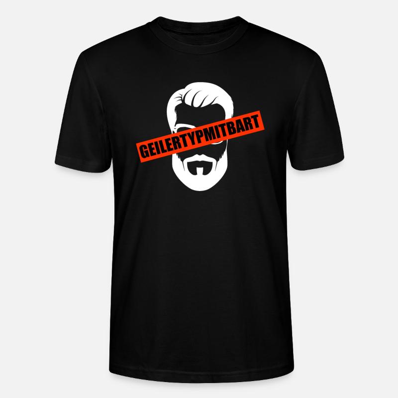 Bart Bartträger Mann Bärte - Stanley/Stella Unisex Bio-T-Shirt CRAFTER - Schwarz