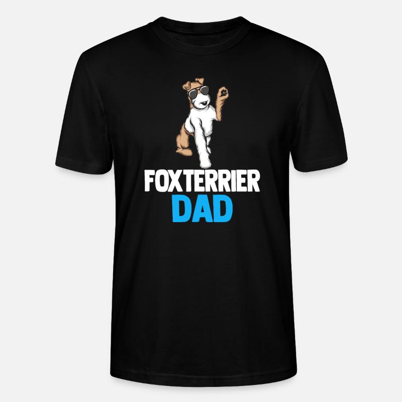 Foxterrier Drahthaar | Foxterrier - Stanley/Stella Unisex Bio-T-Shirt CRAFTER - Schwarz