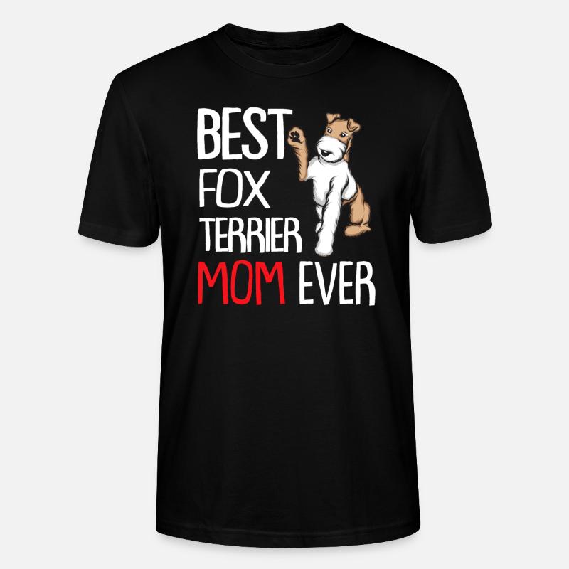 Foxterrier Drahthaar | Foxterrier - Stanley/Stella Unisex Bio-T-Shirt CRAFTER - Schwarz