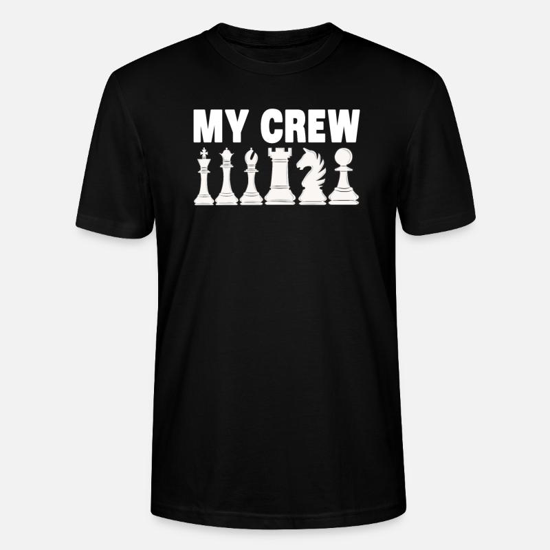 Schach Sprüche - Stanley/Stella Unisex Bio-T-Shirt CRAFTER - Schwarz