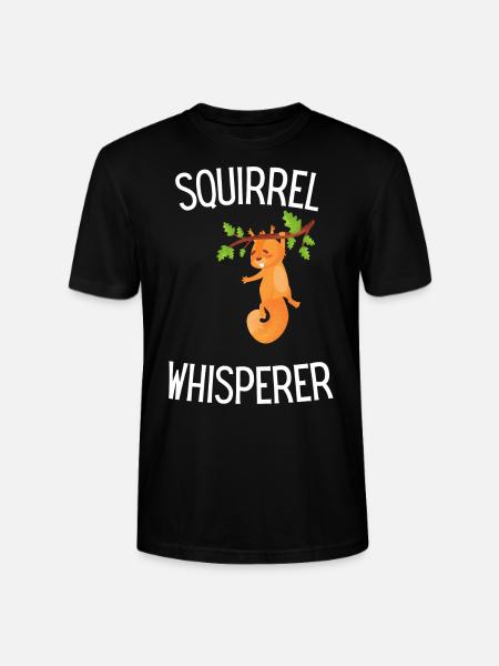 Waldbewohner Tierfreund Waldtier Eichhörnchen - Stanley/Stella Unisex Bio-T-Shirt CRAFTER - Schwarz
