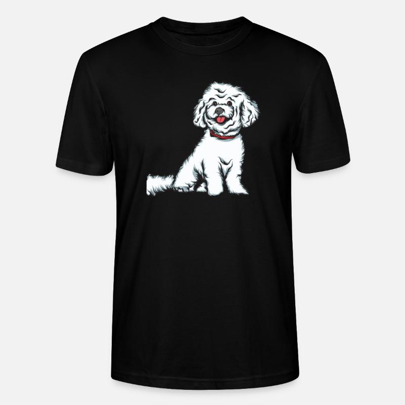 Bichon Frise - Stanley/Stella Unisex Bio-T-Shirt CRAFTER - Schwarz