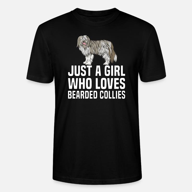 Bearded Collie - Stanley/Stella Unisex Bio-T-Shirt CRAFTER - Schwarz