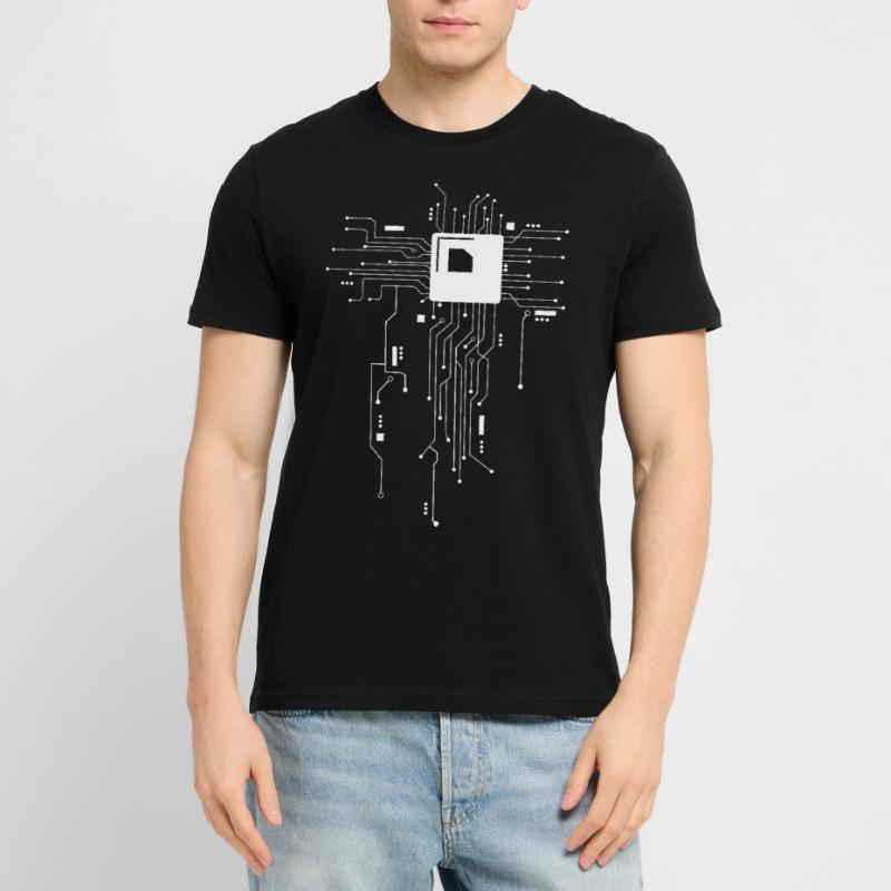 CPU Technik Nerd Computerchip Informatiker Stanley/Stella Unisex Bio-T-Shirt CRAFTER